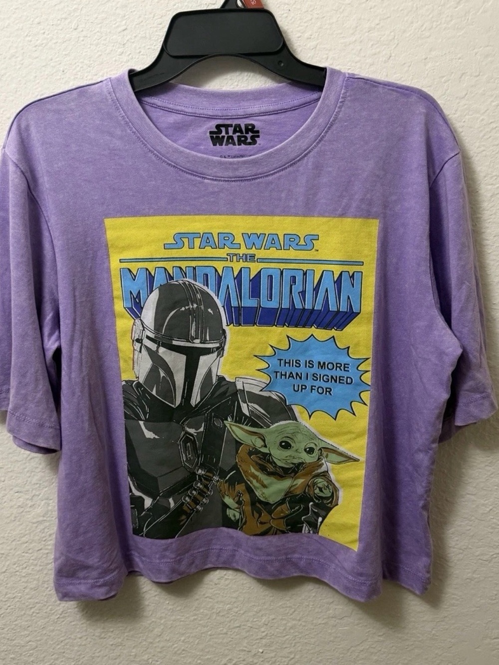 Freeze Purple Star Wars The Mandalorian Kids Graphic Tee